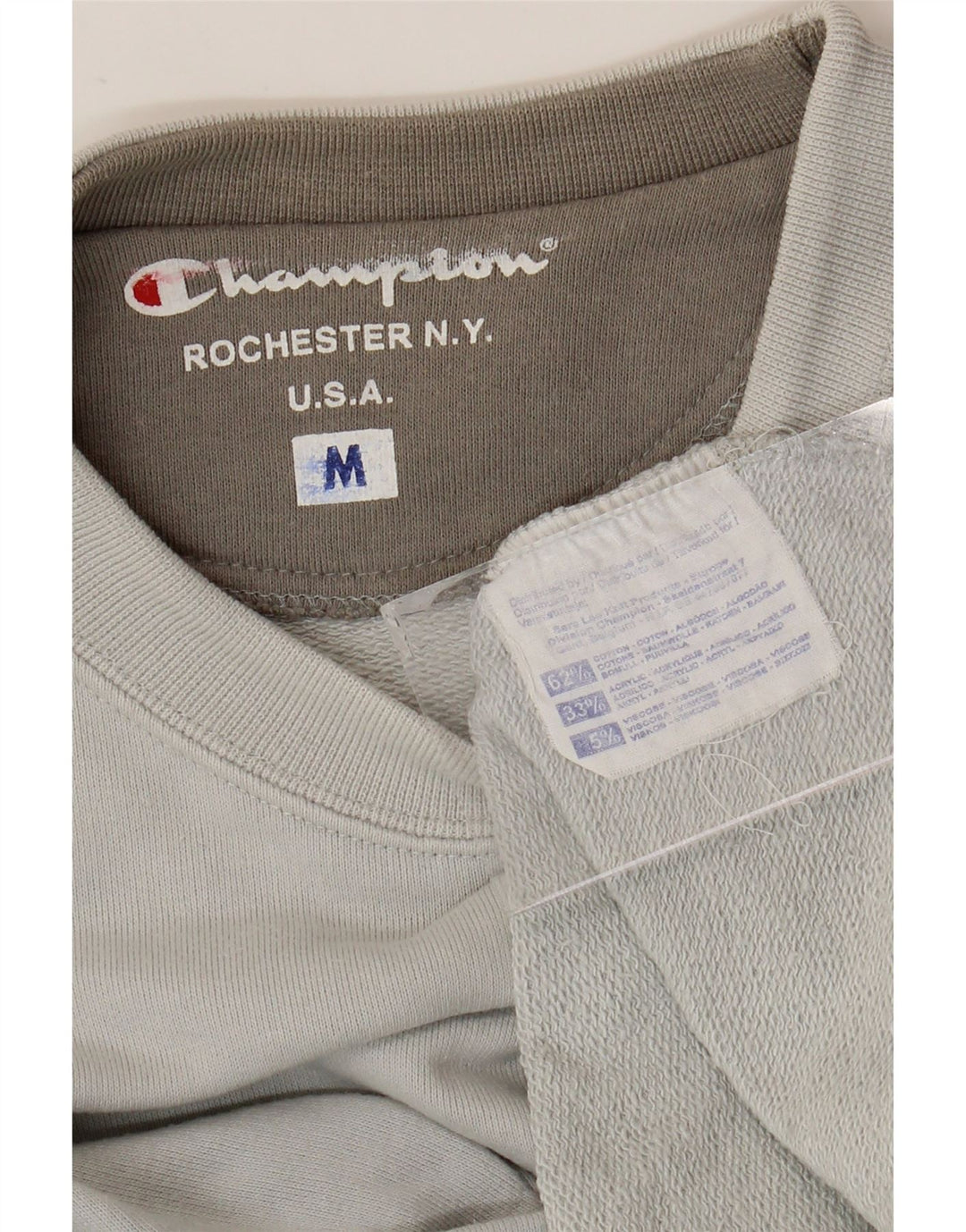 Champion Herre Sweatshirt Jumper Medium Grå Bomuld
