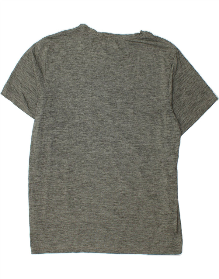 HURLEY Mens T-Shirt Top XL Grey Flecked Polyester Vintage Hurley and Second-Hand Hurley from Messina Hembry 