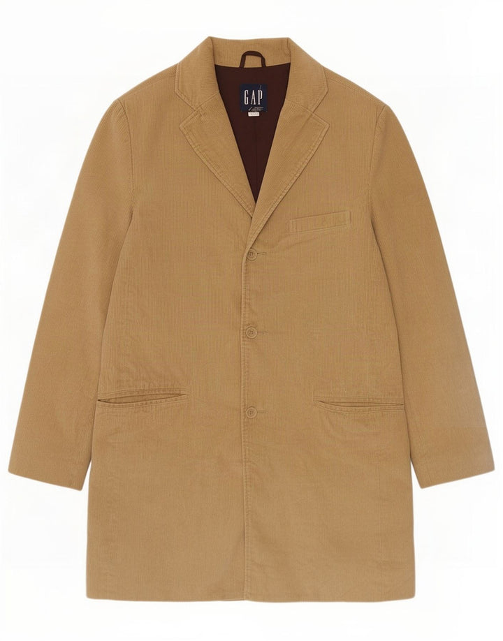 Gap Herre Corduroy Overfrakke UK 36 Small Beige Bomuld
