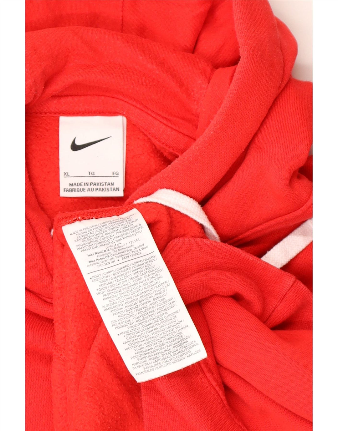 Nike Herre hættetrøje Jumper XL Rød Bomuld