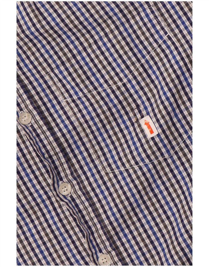 Geox Herre Respira skjorte Medium Blue Gingham