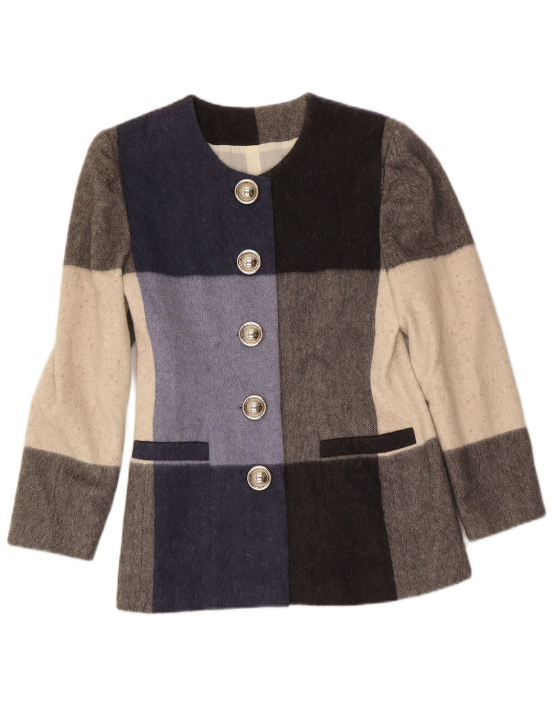 Gai Mattiolo Dame Blazer Jacket IT 46 Stor Flerfarvet Colourblock