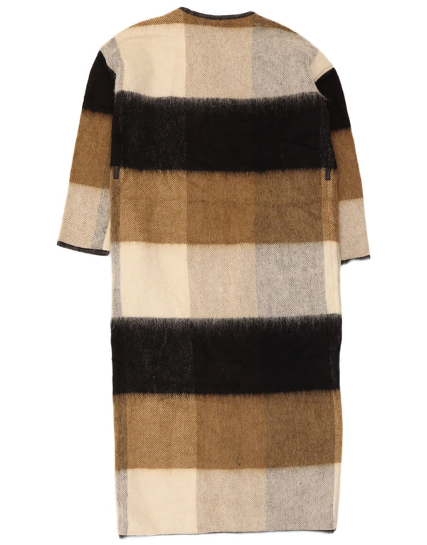 Marks & Spencer Womens Longline Overfrakke UK 10 Small Multicolored