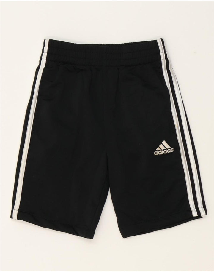 ADIDAS Boys Sport Shorts 7-8 Years  Black Polyester Vintage Adidas and Second-Hand Adidas from Messina Hembry 