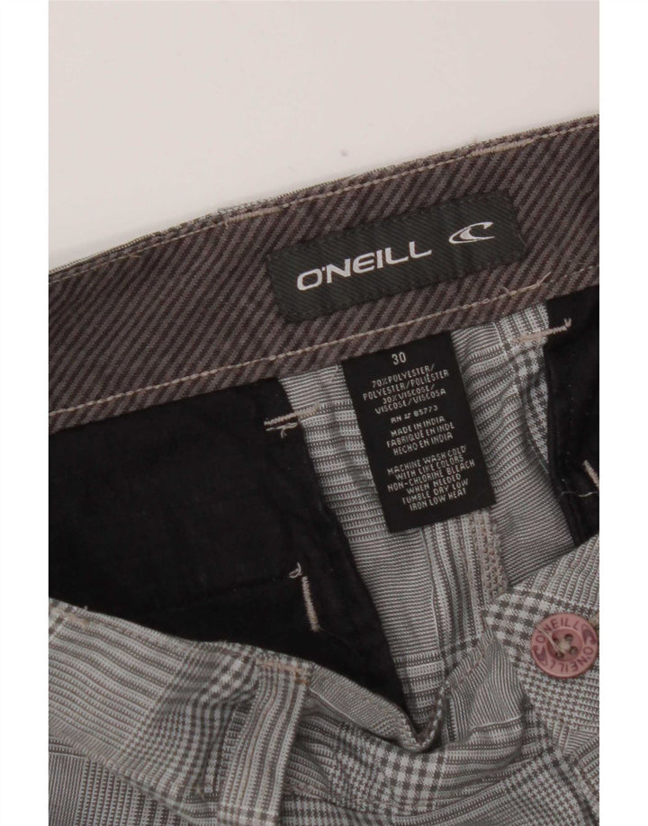 O'Neill chinoshorts til kvinder W30 mellemgrå ternet polyester