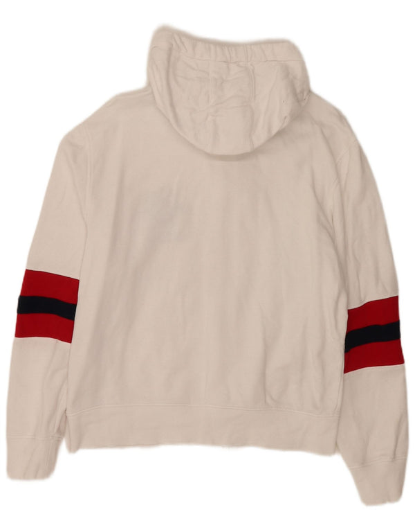U.S. Polo Assn. Hættetrøje til kvinder med lynlås UK 14 Medium White Colourblock