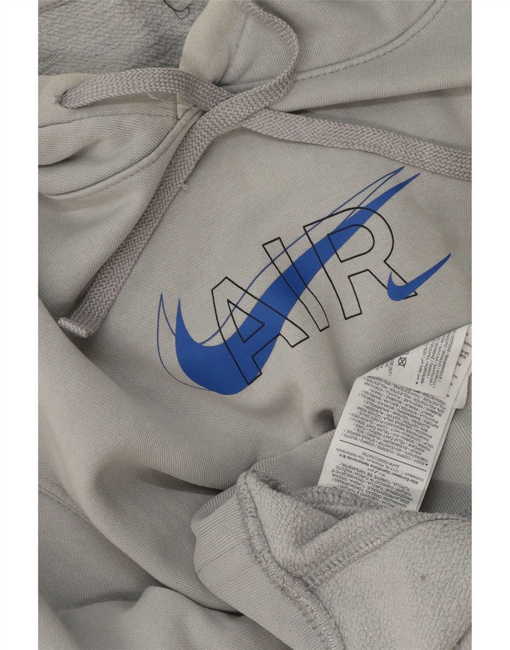 Nike grafisk hættetrøje til mænd, stor grå bomuld