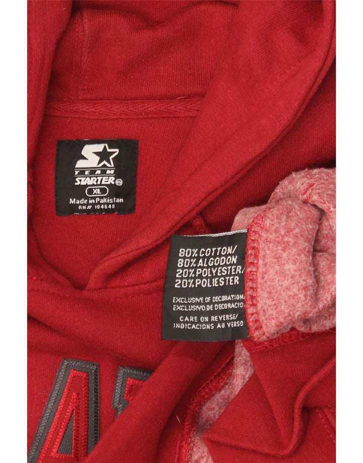 Starter Herre Oklahoma Graphic Hoodie Jumper XL Rød Bomuld