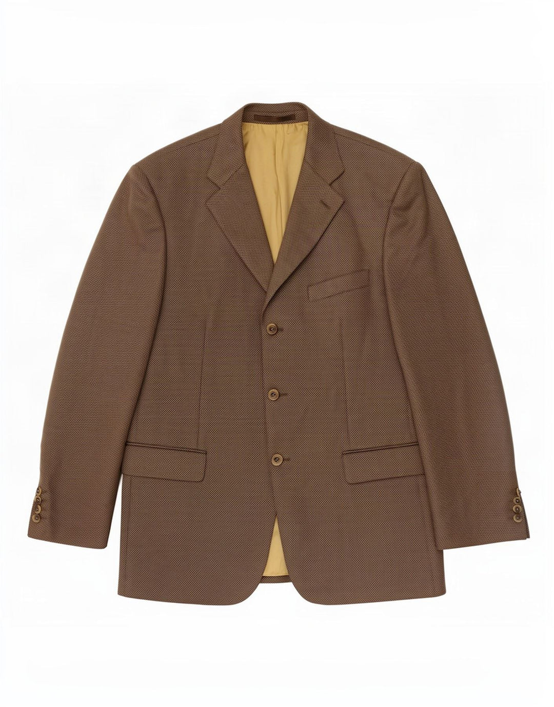 Douglas Herre 3-knaps blazerjakke UK 42 XL Brun Uld