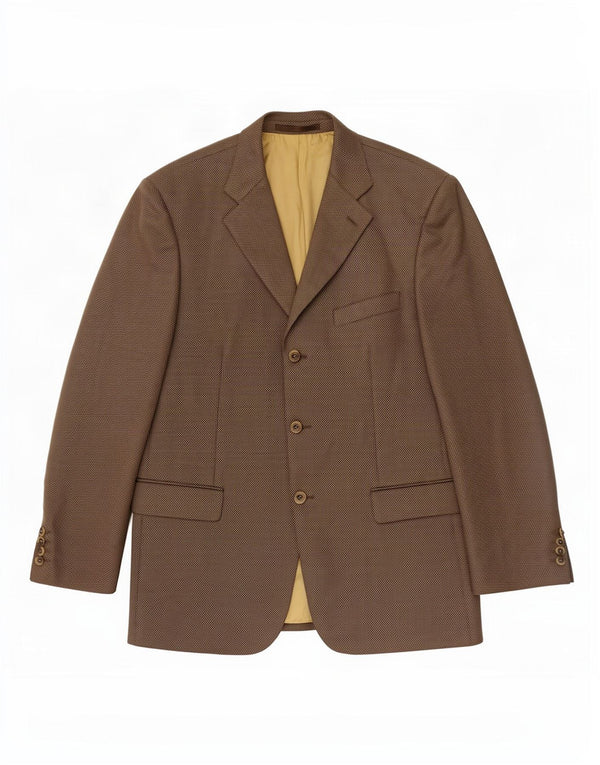 Douglas Herre 3-knaps blazerjakke UK 42 XL Brun Uld