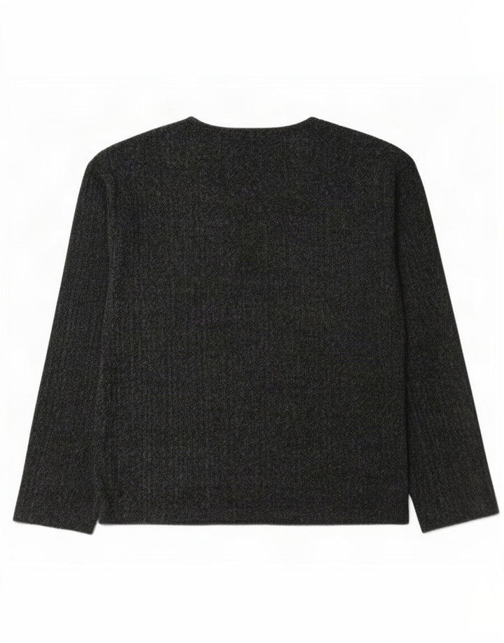 Zara Dame Oversized Top Langærmet UK 10 Lille Grå