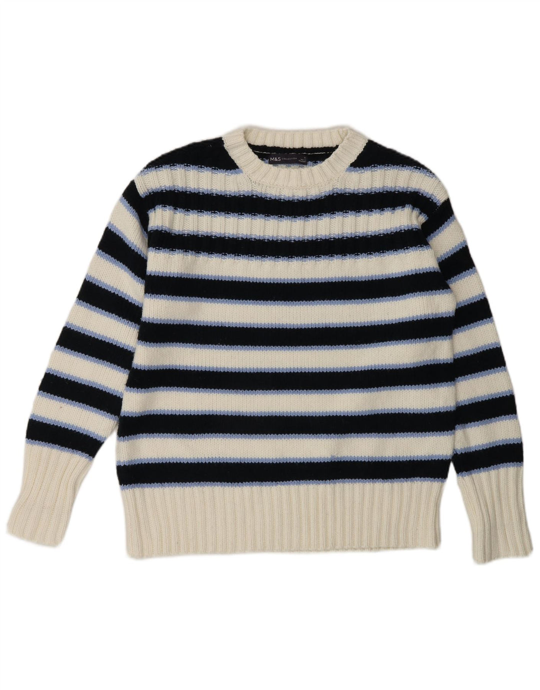Marks & Spencer Dame sweater med rund hals DK 10 Small Navy Blue