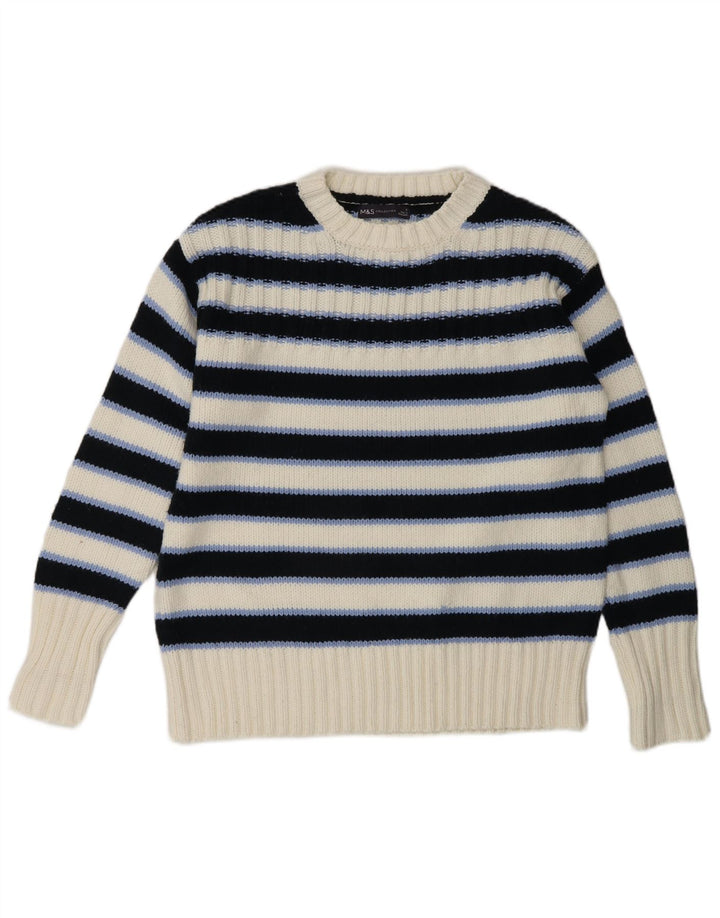 Marks & Spencer Dame sweater med rund hals DK 10 Small Navy Blue
