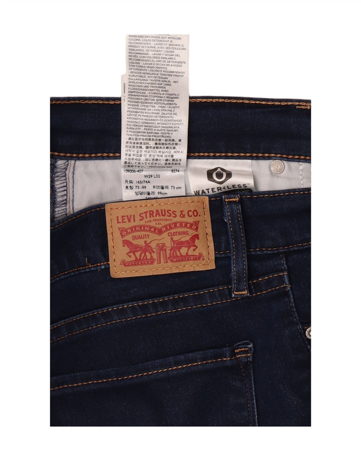 LEVI'S Slim Jeans til kvinder W29 L30 Marineblå Bomuld