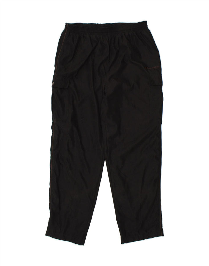 CHAMPION Mens Tracksuit Trousers XL Black Polyester Vintage Champion and Second-Hand Champion from Messina Hembry 