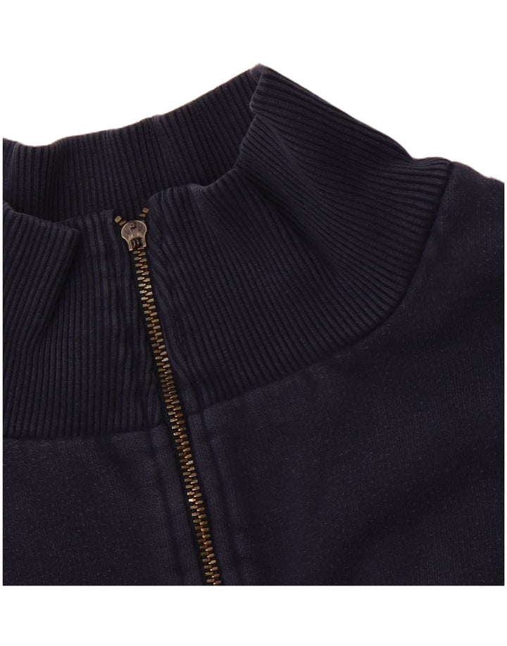 NIKE sweatshirt med lynlås til mænd UK 45/47 XL marineblå bomuld