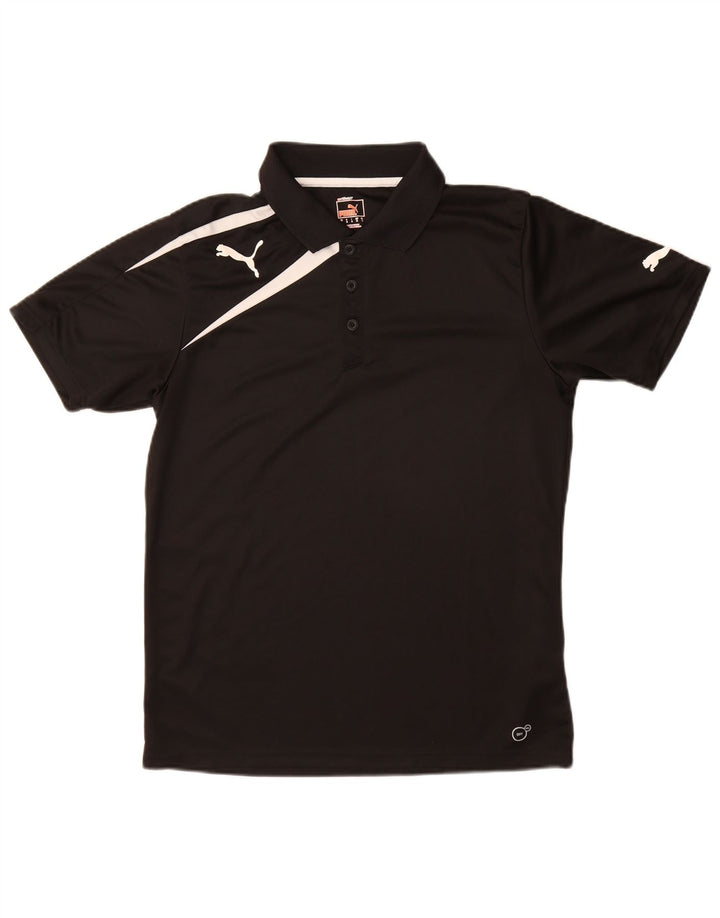 Puma Herre grafisk poloshirt Medium Sort Colourblock