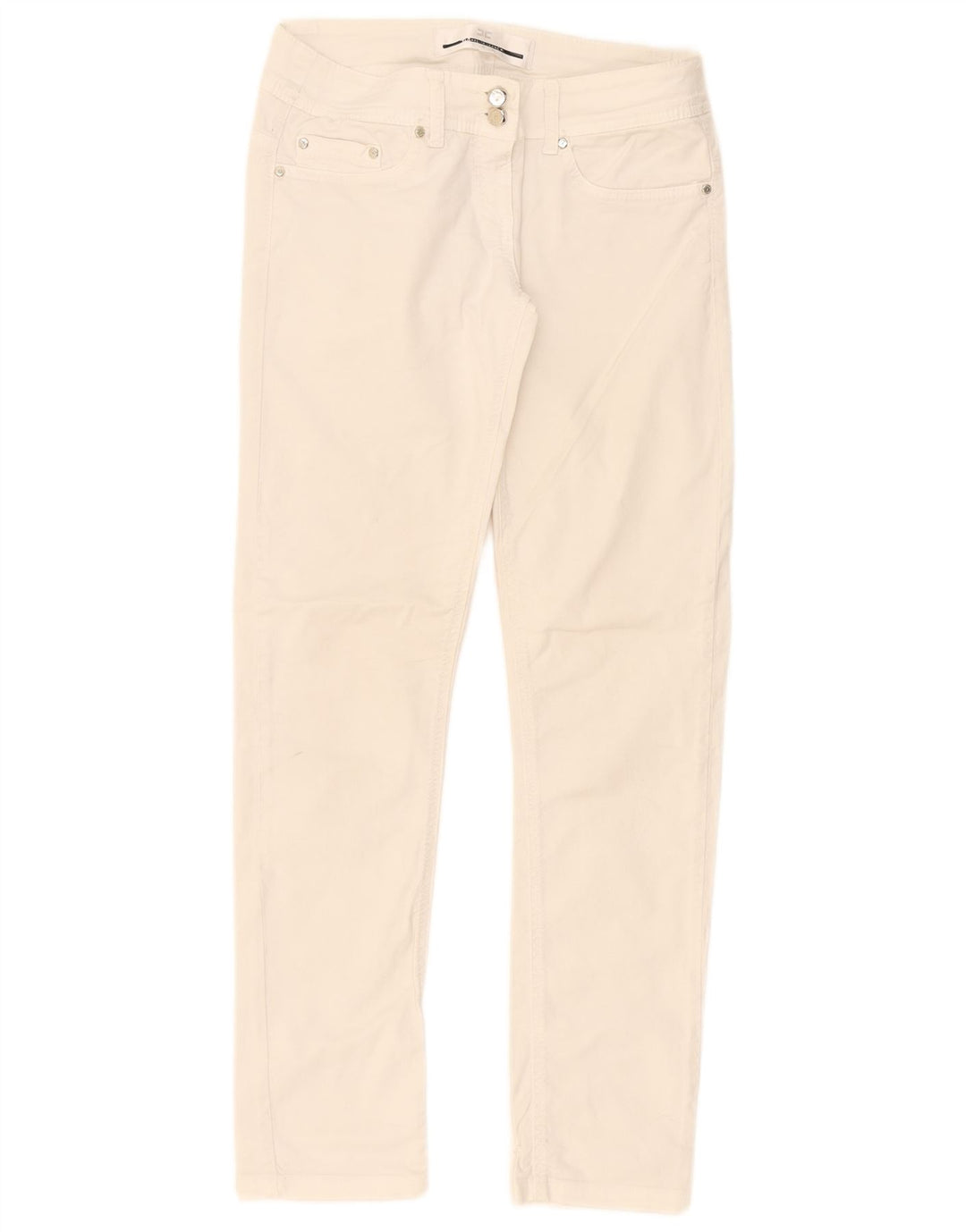 Elisabetta Franchi Dame Slim Jeans W29 L29 Hvid