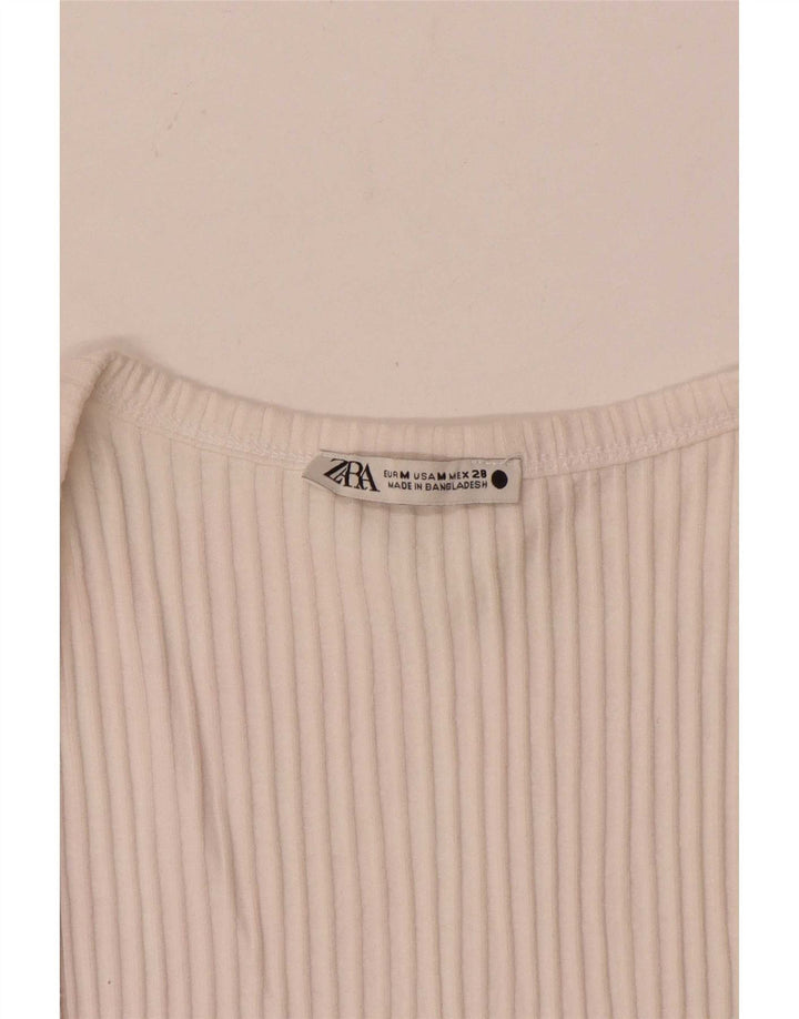 Zara Damevest Top UK 12 Medium Off White