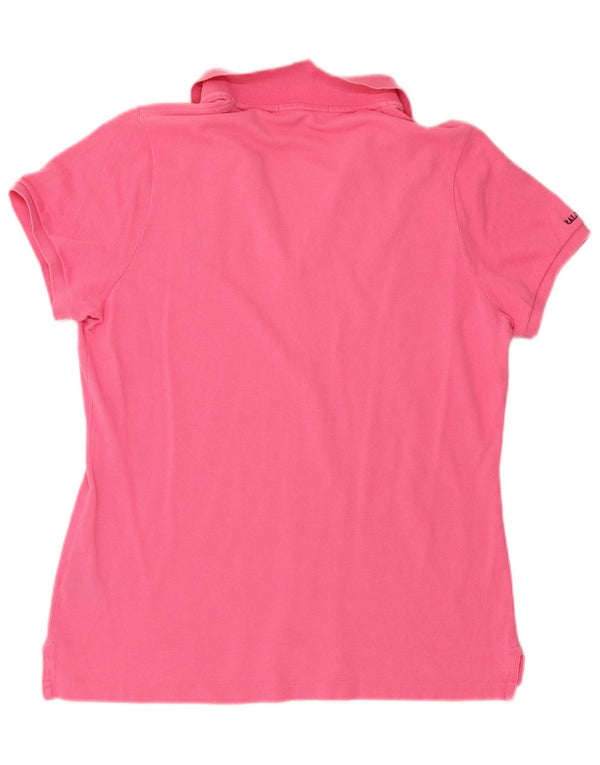 RALPH LAUREN Dame poloshirt UK 18 XL Pink Bomuld