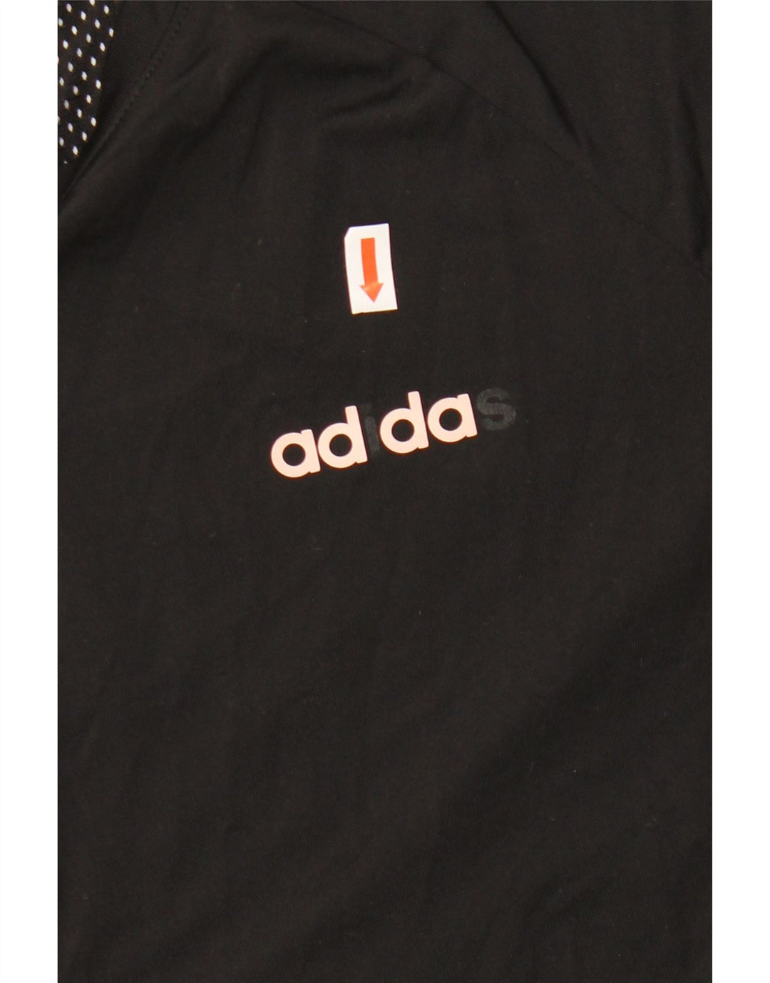 ADIDAS Dame Climalite T-Shirt Top UK 8/10 Small Black Polyester