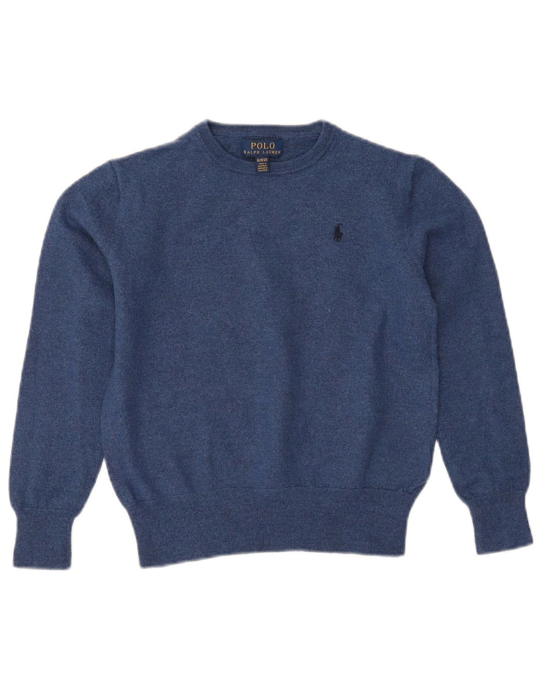 POLO RALPH LAUREN drenge sweater med rund hals 13-14 år XL marineblå