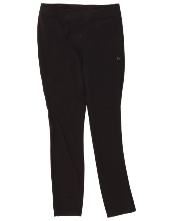 Nike Dame Dri Fit Leggings UK 14 Medium Sort Nylon