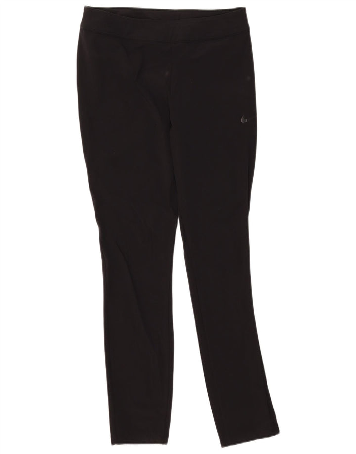 Nike Dame Dri Fit Leggings UK 14 Medium Sort Nylon