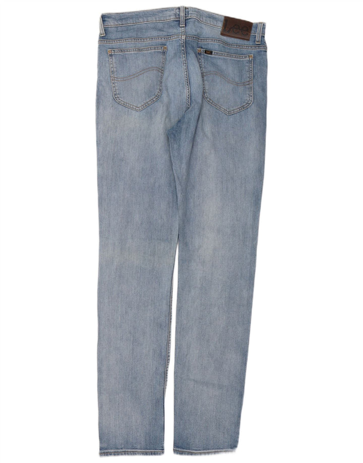 Lee Herre Rider Slim Jeans W34 L34 Blå Bomuld