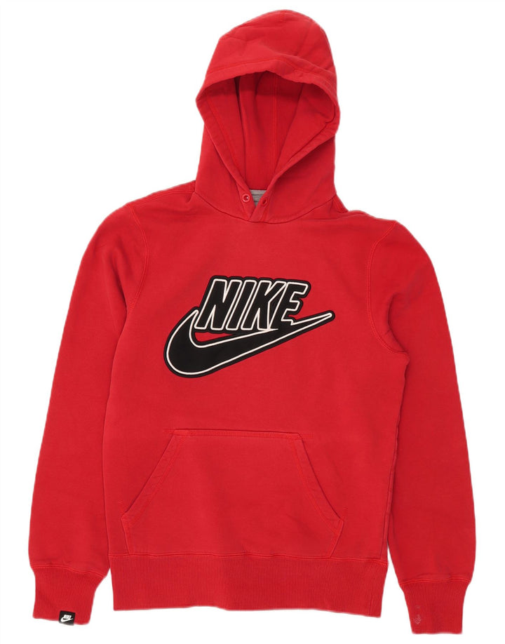 Nike grafisk hættetrøje til mænd, lille rød bomuld