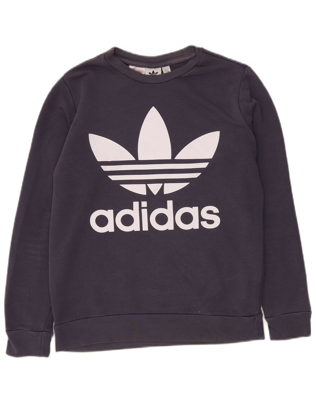 ADIDAS grafisk sweatshirt til drenge 13-14 år marineblå bomuld