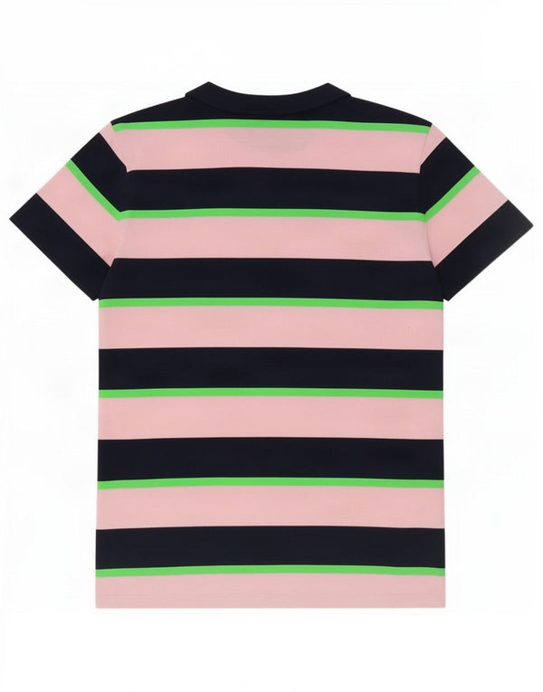 Superdry Herre T-shirt Top Medium Pink Stribet Bomuld