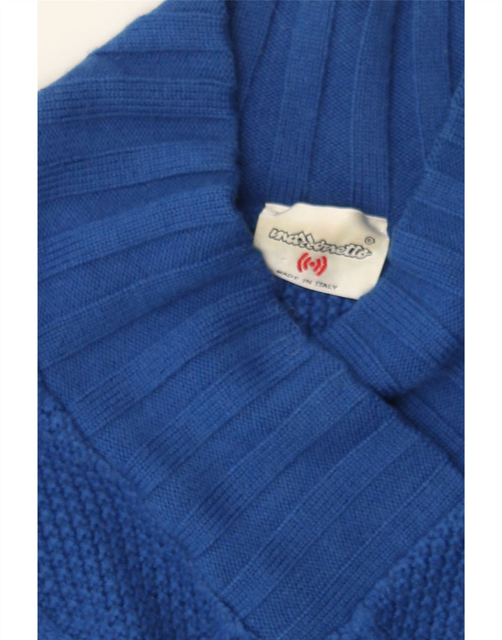 MAZZONETTO Womens Vest Tank Top UK 14 Medium Blue Vintage Mazzonetto and Second-Hand Mazzonetto from Messina Hembry 