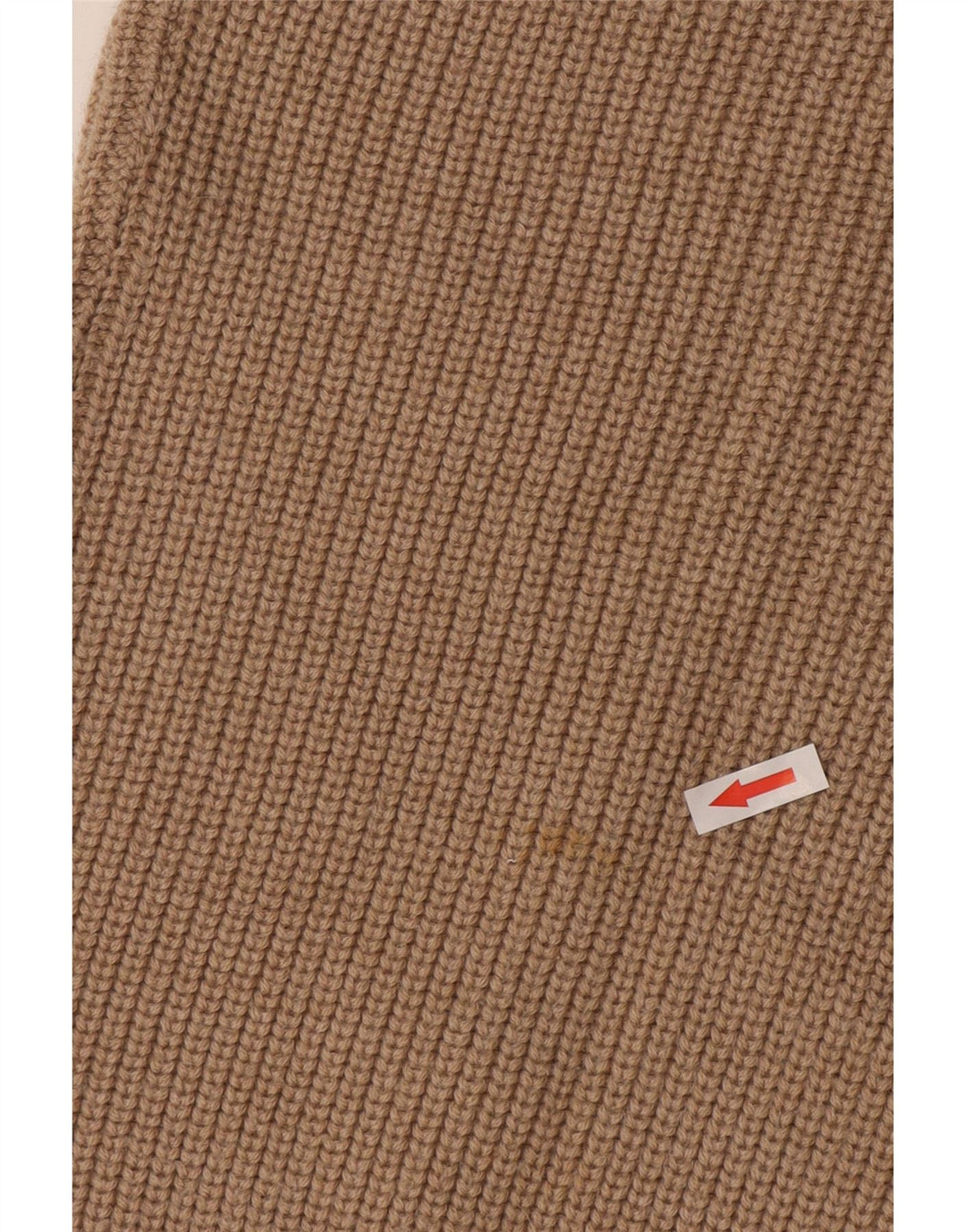 Ferrone Herre Ærmeløs Cardigan Sweater Stor Beige Uld