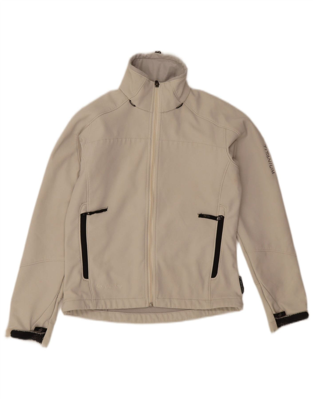 Columbia Dame Titanium Windbreaker Jacket UK 6 XS Grå Nylon