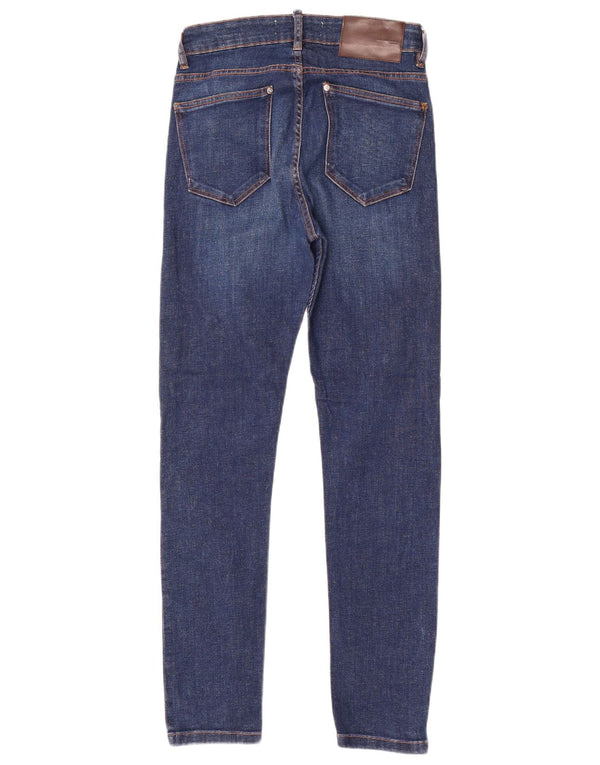 Zara Herre Skinny Jeans EU 38 Small W30 L30 Blå Bomuld