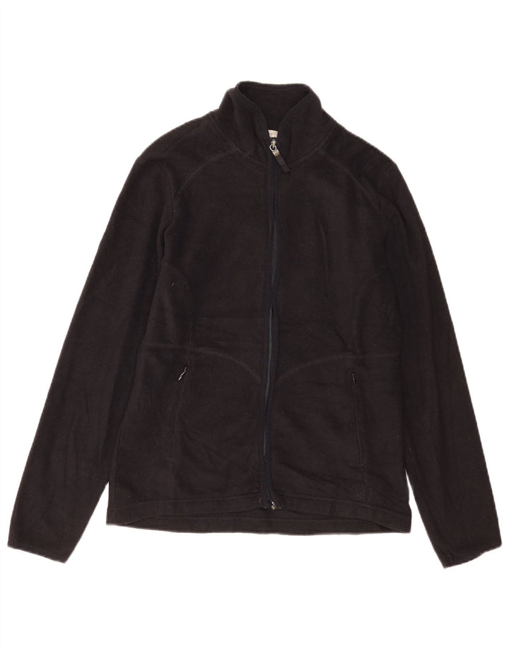 Marks & Spencer Dame Oversized Fleecejakke UK 10 Small Black Polyester