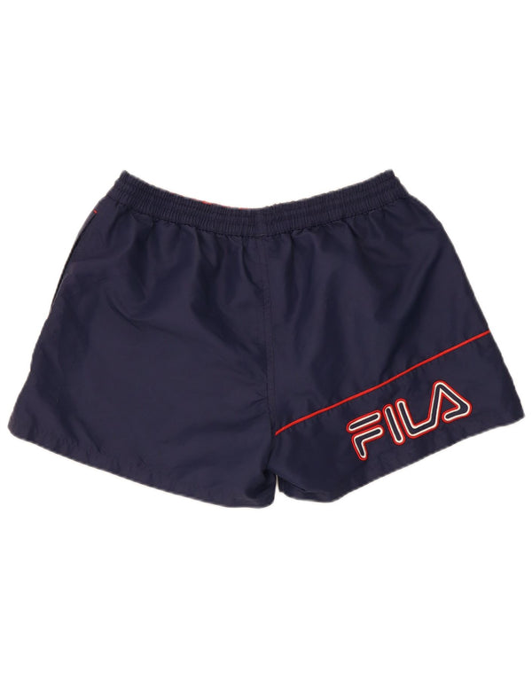 Fila Herre grafiske sportsshorts Medium marineblå polyester