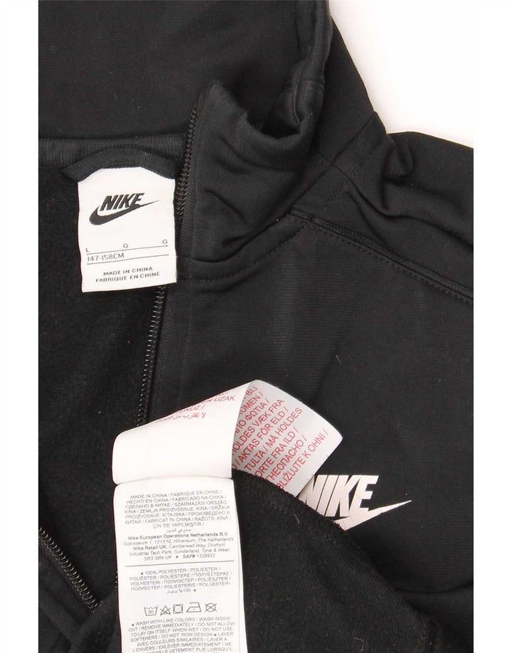 Nike Træningsdragt Topjakke til drenge 12-13 år Stor sort polyester
