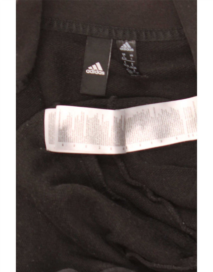 Adidas træningsdragt topjakke til kvinder UK 8/10 Lille sort bomuld