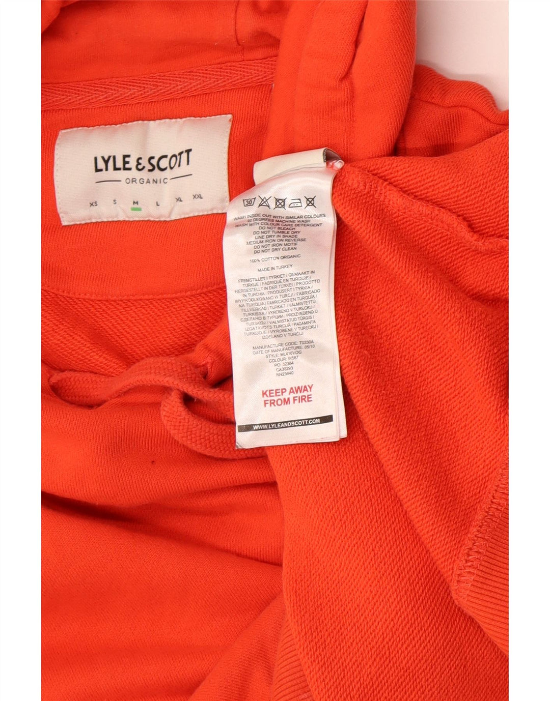 Lyle & Scott Herre hættetrøje Jumper Medium Orange Bomuld