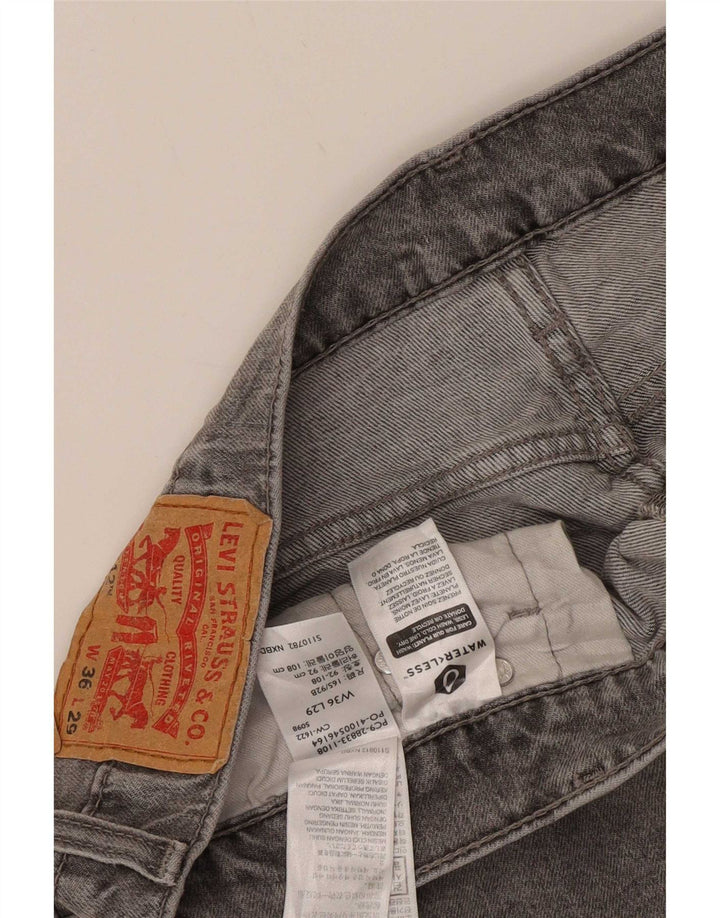 Levi's Herre 512 Slim Tapered Jeans W36 L29 Grå Bomuld