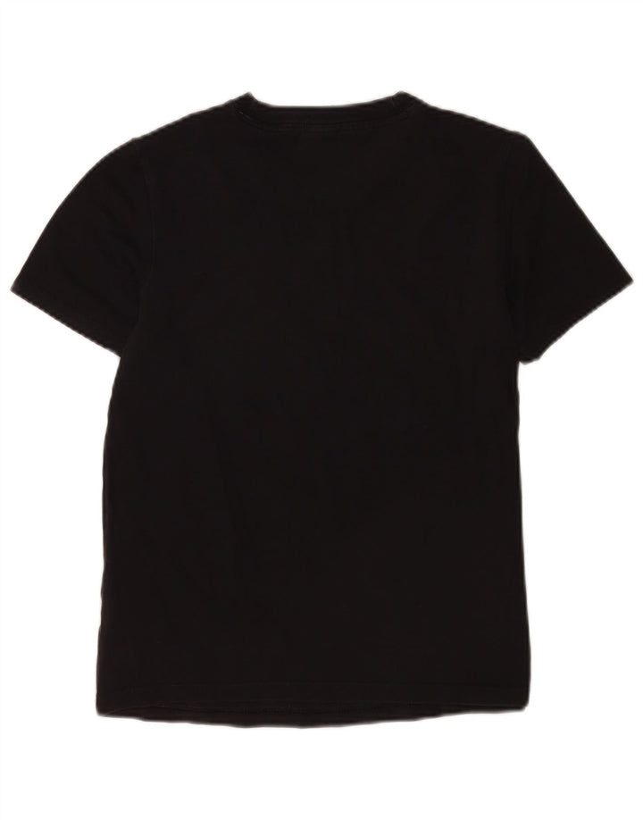Adidas Dame Grafisk T-Shirt Top UK 10 Lille Sort