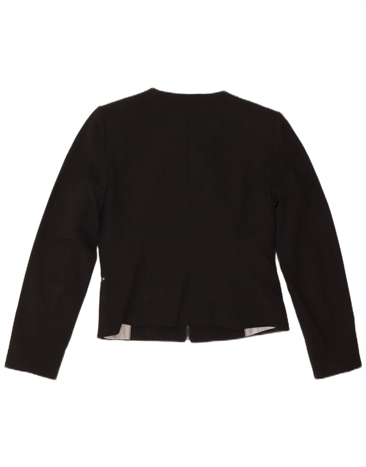 Calvin Klein Dame Crop Blazer Jacket US 4 Small Black Polyester