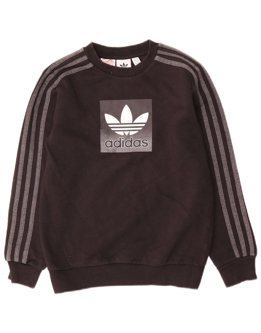 Adidas Boys Graphic Sweatshirt Jumper 9-10 år Sort Bomuld
