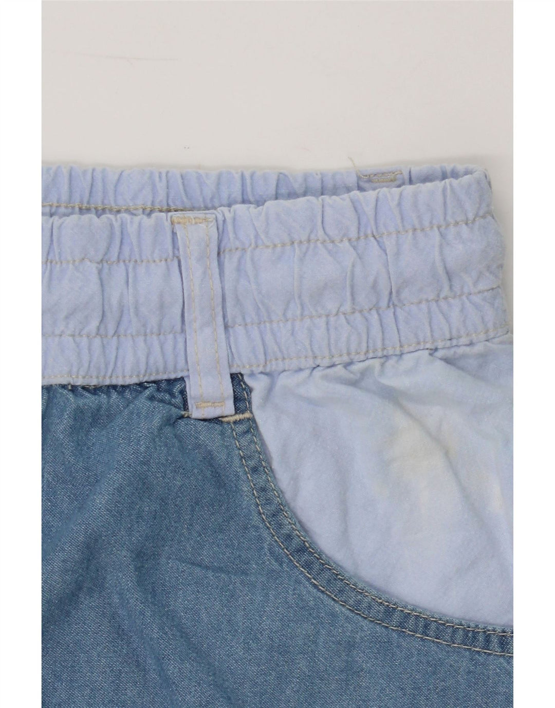 VINTAGE Womens Cargo Denim Shorts Medium W32  Blue Cotton Vintage Vintage and Second-Hand Vintage from Messina Hembry 