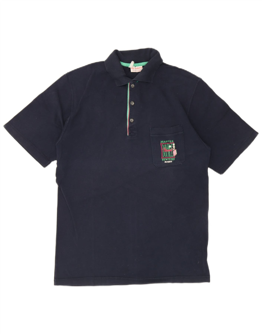 MC Kee's herre poloshirt IT 52 Stor marineblå bomuld