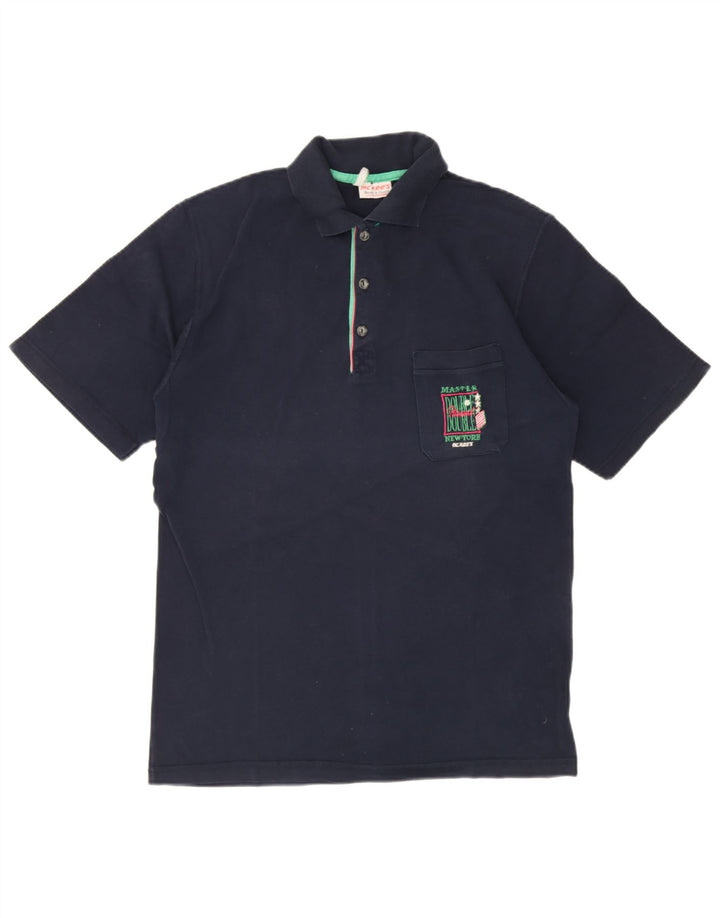 MC Kee's herre poloshirt IT 52 Stor marineblå bomuld