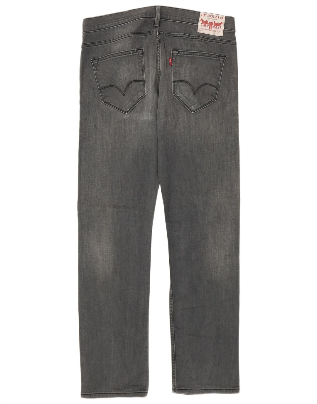 Levi's Straight Jeans til mænd W36 L34 Grå bomuld