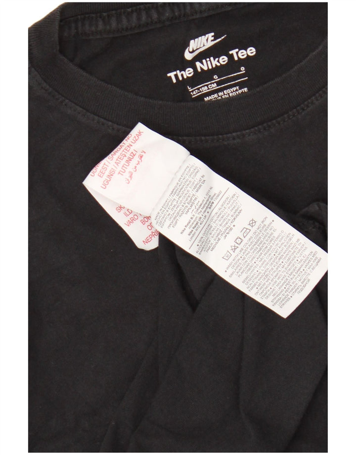 Nike Boys T-Shirt Top 12-13 år Stor sort bomuld